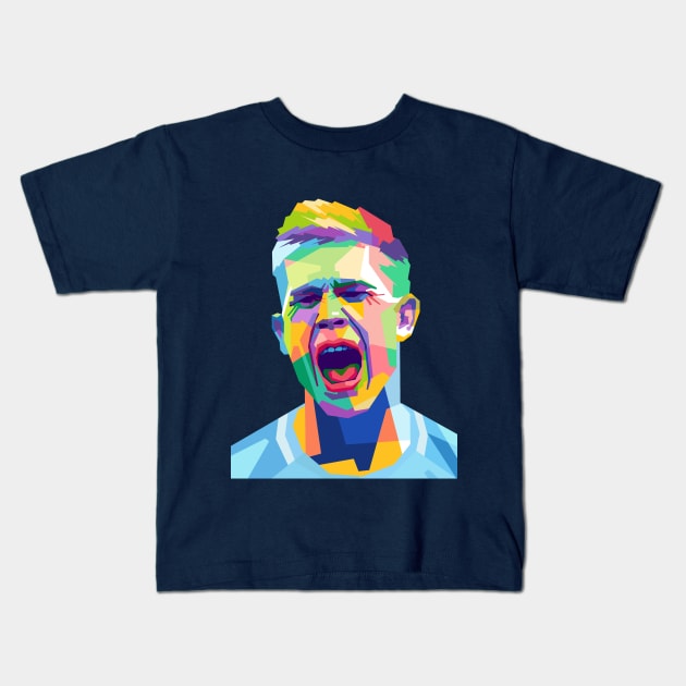 Kevin De Bruyne Kids T-Shirt by erikhermawann22